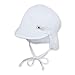 Sterntaler Cap with Visor and Neck Protection Sombrero, Blanco (Weiss 500), Large (Talla del Fabricante: 39) para Bebés