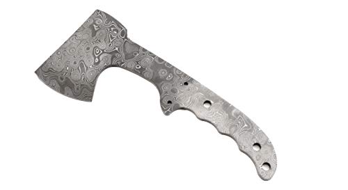 KnifeKits - Machadinha de vestido – (Damascus) – Kit completo de facas – Apenas lâmina