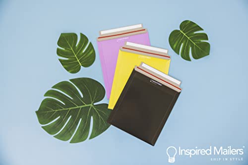 Paperboard Mailers 9.5x11" - Yellow Document Mailers - 25 Pack - Document Envelopes - Paper Mailing Envelopes - Cardboard Envelope Mailers - Cardboard Envelopes - Cardboard Mailers