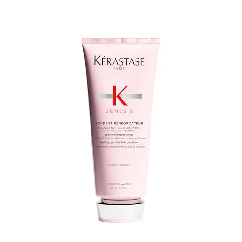 Kérastase Genesis Fondant Renforçateur, Condicionador Antiqueda Fortificante com Células de Edelweiss e Raiz de Gengibre para Cabelos Normais a Finos, 200ml