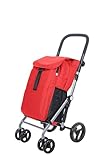 Carlett - Classic Duo Lett430 | Chariot de Courses Pliable | Chariot de supermarché à 4 ...