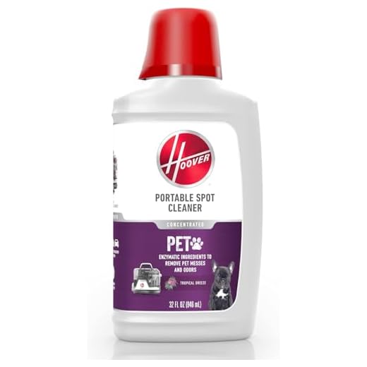Hoover Carpet Paws & Claws Premixed Spot Machine Cleaning Shampoo, Pet Stain Solution and Odor Remover, 32oz Cleaner Formula, AH31700, White, 32 Fl Oz