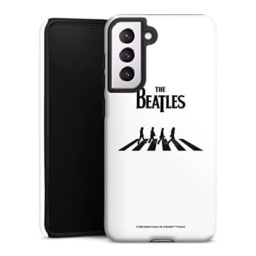 DeinDesign Coque Compatible avec Samsung Galaxy S21 FE Coque renforcée Coque Antichoc The Beatles Abbey Road Musique - Les Beatles, Paul McCartney, John Lennon, RIngo Starr, George Harrison DeinDesign Coque Compatible avec Samsung Galaxy S21 FE Coque renforcée Coque Antichoc The Beatles Abbey Road Musique