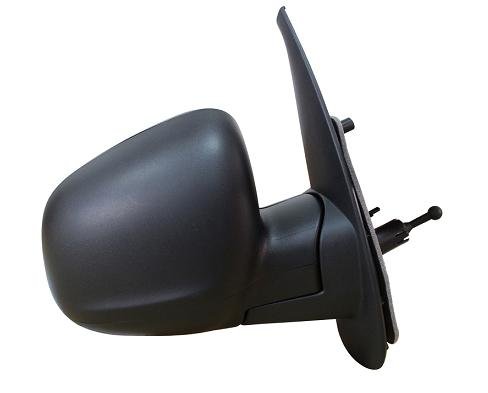 Retrovisor mecánico derecho [lado del pasajero] para coche: CITAN W415 - Carcasa negra - Cristal ASF.