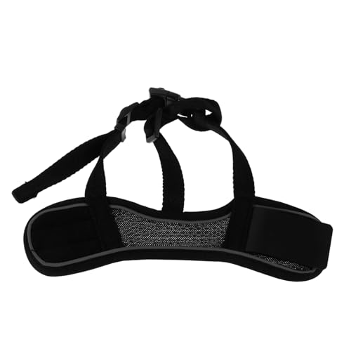 HAPINARY Breathable Dog Muzzle : -bark and Chew-Resistant Pet Mouth Cover with Adjustable Strap for Small Dogs Grooming and Outdoor Activities Use S Black