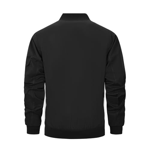 AOTORR Men's Jackets Bomber Lightweight Casual Baseball Sports Work Hiking Jacket Outwear with Zip Pockets3