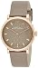 Marc by Marc Jacobs Women's MBM1266 Baker Rose-Tone Stainless Steel Watch with Grey Leather Band