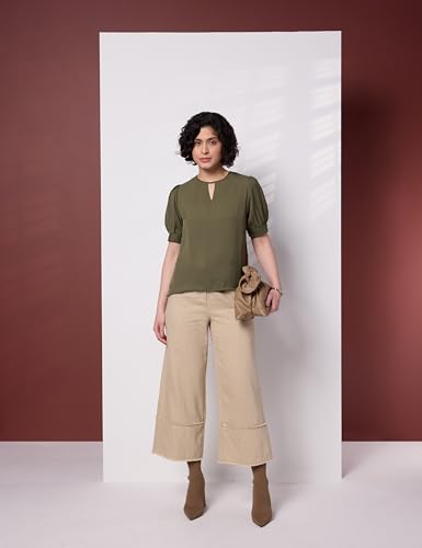 Image of Symbol Premium Women's Puff Sleeve Top | Regular Fit | Desk-to-Dinner (Available in Plus Sizes)