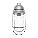 Vapor Proof 200 Pendant 1/2" Silver with White Perma Globe
