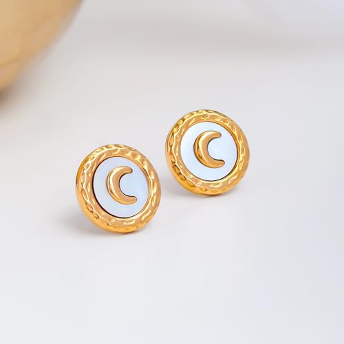 Image of Rubans Demi Fine Stainless Steel Stud Earrings Daily Gift for Women & Girls