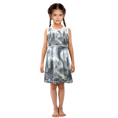 Summer Girl Dress Sleeveless Dresses Toddler Girls Outfits Clothes4
