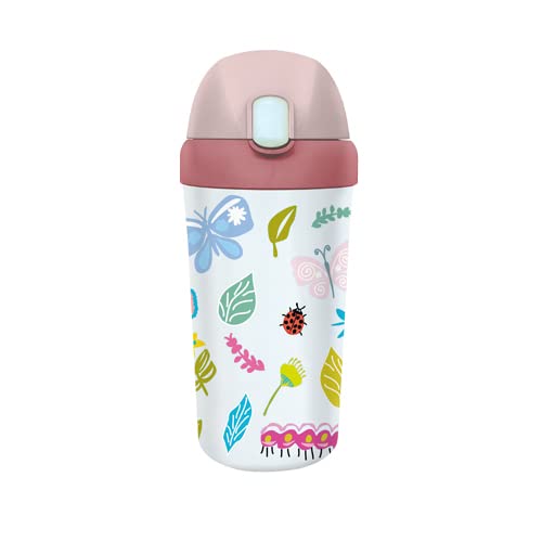 Chic Mic BPKB103 Bioloco Plant Kids Cup Made from PLA Butterflies and Frieds 400ml