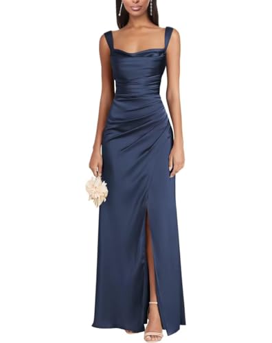 Eossvifer Damen Satin Brautjungfernkleider...