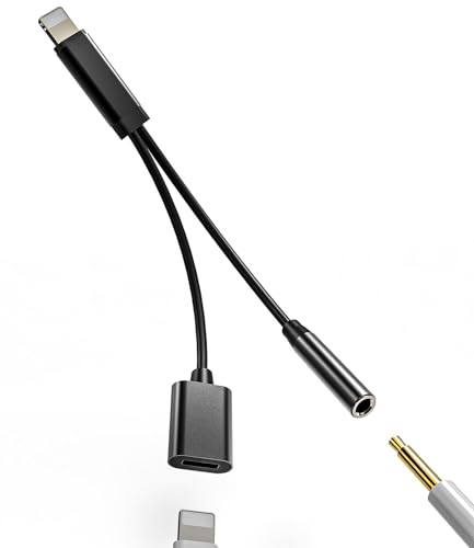 Abv CgjO 3.5mm AuxCz  イ[d  P[u ΉApple MFIF؃CtH WbN A_v^[ ӂ Lightning }[d wbhz ϊ Xvb^[ ACtH vO  [
