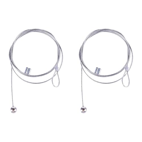 DOITOOL 2PCS 1.5M Magnetic Photo Hanging Rope with No.13 , Photo Display String for Wall Picture Frames, Vertical and Horizontal Hanging Strand for Home Decor