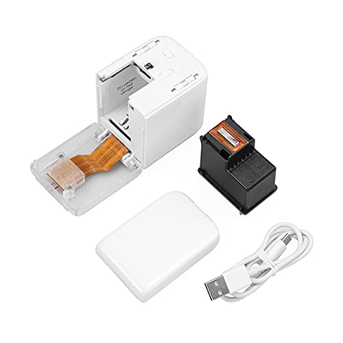 AUBEST Impresora de inyección de Tinta, Impresora inalámbrica Color móvil Mini Impresora portátil Portátil WiFi Impresoras de Tinta de Mano Handheld(with 1pc Cartridge)