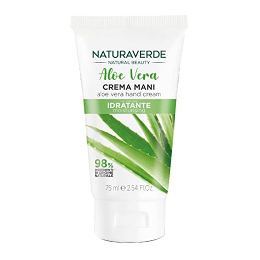 Naturaverde | Natural Beauty - Crema Mani Idratante all'Aloe Vera, per Mani Secche e Screpolate, Ingredienti di Origine Naturale, 75ml