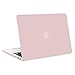 MOSISO Case Only Compatible with MacBook Pro Retina 13 inch (Models: A1502 & A1425) (Older Version Release 2015 - end 2012), Plastic Hard Shell Case & Keyboard Cover & Screen Protector, Rose Quartz