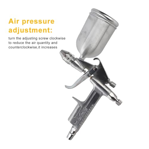 Image of Spray Gun, Professional 0.5mm Nozzle 125ml Mini Pneumatic Spray Gun for Car Painting Repair