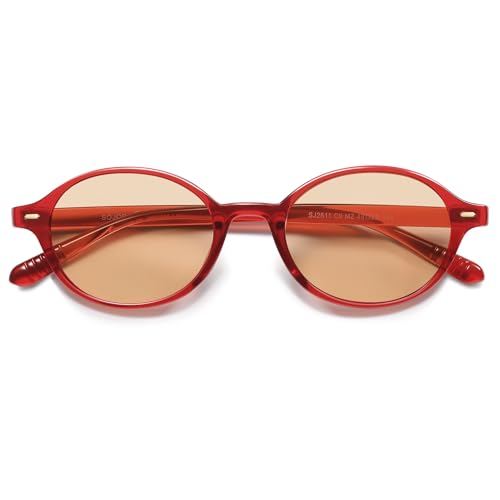 SOJOS Retro Polarized Oval Sunglasses SJ2611