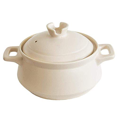 Cacerola de terracota – Olla de cerámica de 2500 ml para comidas saludables, duradera y elegante, esencial para hornear y servir