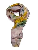 100% SEDA NATURAL DE ALTA CALIDAD - Este pañuelo está hecho 100% de seda pura natural utilizando la técnica de tinción: Shibori.