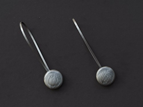 Coppia di calamite per tende argento