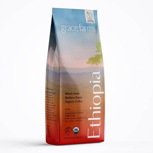Grace Farms Organic Ethiopian Coffee Beans Medium-Light