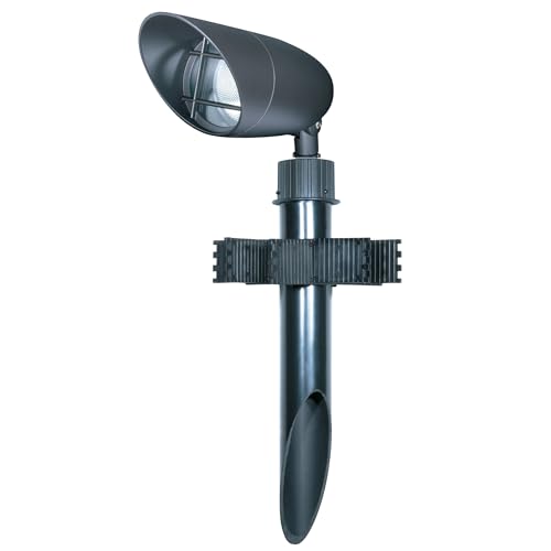 Image of Nuvo Lighting SF76 /640 2-Inch by 18-Inch PVC Mounting Post Die Cast Aluminum Cap Durable Outdoor Landscape Pathway Lighting, Dark Bronze