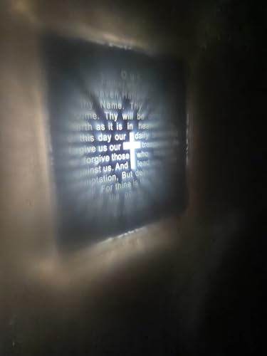 Cross Necklace with Bible Verse Lord's Prayer Projection Pendant Necklace Christian Cross Bible Verse Prayer Statement Religious Jewelry Gift for Men Women4