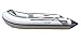 Newport 10ft 6in Newport Model Inflatable Dinghy Boat Transom Sport Tender - 5 Person - 15HP USCG Rated, White/Gray