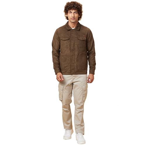 Image of Being Human Green Regular Fit Men's Jacket Clothing