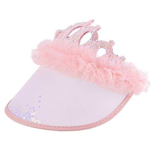 KESYOO Rosa Viseira de Sol Chapéu Cap Esporte Ao Ar Livre Chapéu de Proteção Uv Com Coroa Praia Chap