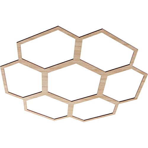 Image of Ekena Millwork 34 inchOD x 14 1 /2 inchID x 1 /4 inchT Florin Wood Fretwork Pierced Ceiling Medallion, Alder