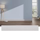 Sockelleisten, 8/10/12/15 cm (Breite) x 60 cm (Länge) Selbstklebende PVC-Wandleisten, selbstklebende Vinyl-Wandleisten für Fußböden und Wände(White Oak,8cm)