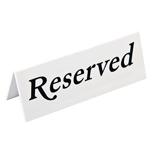 Panneau table en plastique réservé Olympia L988 lot de 10 pour restauration