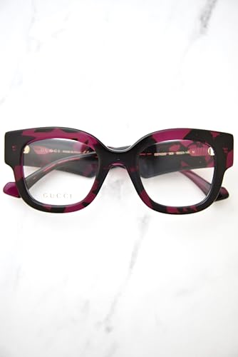 Gucci Gafas de Vista GG1423O 003 montura rectangular con acabado carey 5