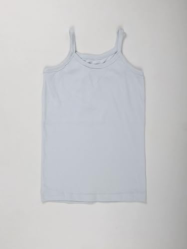 Image of KiddoPanti Girls 100% Cotton Rib Solid Camisole Tank Top Pack of 3