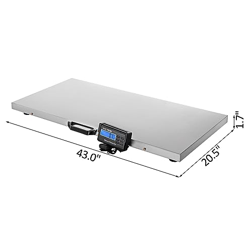 Báscula digital para ganado 500kg plataforma acero inoxidable miniatura 6