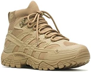 Merrell Men's Moab Velocity Tactical Mid Round Toe Waterproof Breathable Oil-and Slip-Resistant Boots Military, Dark Coyote, 10 | Image 1
