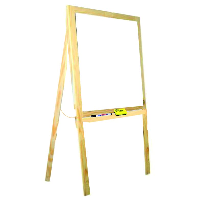Decolfin Ahşap Yazı Tahtası Ayaklı 62x140 cm Silgi ve Tahta kalem Hediyeli No-7 Decolfin