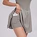 Kioxiuin Womens Tennis Dress with Built in Shorts One Piece Workout Smocked Mini Dress A Line Yoga Golf Dress,Light Grey,L