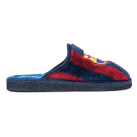 MARPEN SLIPPERS, Zapatillas de Casa Ligeras de Invierno Oficiales del FC Barcelona de Fútbol para Hombre o Mujer, Abiertas Blaugranas, Talla 46