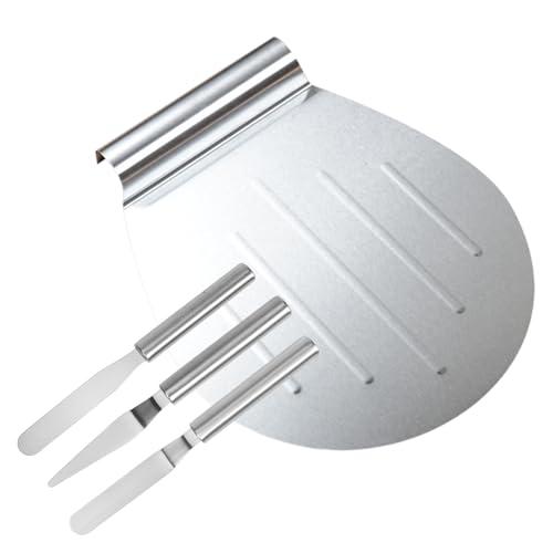 Aohyue Tortenheber Edelstahl, Kuchenheber mit Griff, Stabiler Tortenretter & Pizzaschieber, Spülmaschinengeeignet, Ideal für Tortentransfer & Tortenunterlage, 32,5 cm, Silber