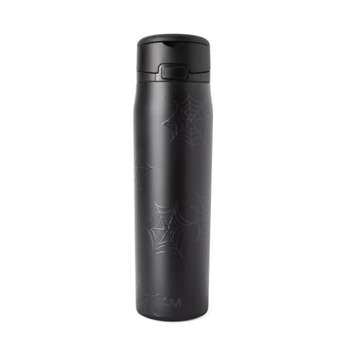 Image of Simple Modern Halloween Water Bottle with Straw |24oz | Spiderweb | Mesa Loop Insulated Water Bottle for School, Sports, Travel | Leak Proof, Stainless Steel, Spiderwebs