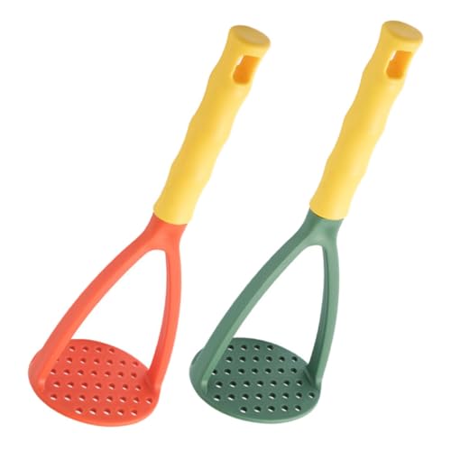 KICHOUSE 2pcs Manual Potato Masher Reusable Kitchen Tool for Effortless Food Pureeing for Complementary Foods Home Cooking and More Thickened Pressure Plate for Quick Results
