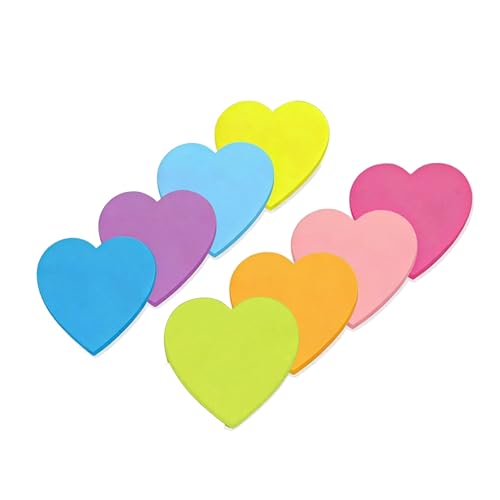 240Pcs Heart Post It Notes Cute Pink Heart Shaped Post It Notes Sticky Note