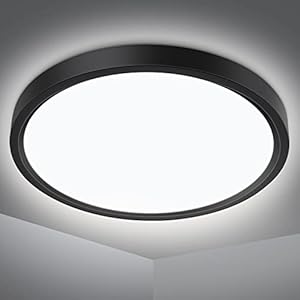 Defurhome Bathroom Ceiling Light,18W 1500LM,100W Equivalent,5000K Daylight White,Waterproof IP54,Dome,Modern, Flush…