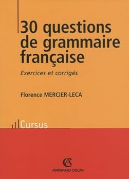 Paperback 30 questions de grammaire française [French] Book
