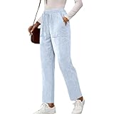 Cordhose Damen Weites Bein Herbst Winter Einfarbig Cord Hosen High Waist...